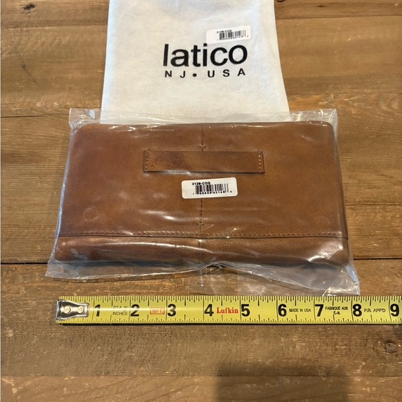 Latico Cognac Leather Terry Wallet - Picture 2 of 7